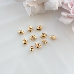 Бусина разделитель (спейсер) фриформ, 7*5 мм, позолота, 10 штук. Р070