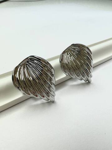 Серьги Ливиста, серебряный цвет