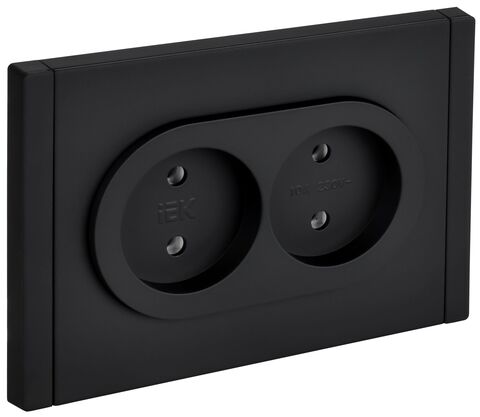 FORTE&PIANO Роз. 2-я без з/к з/ш б/к 10А FP126M чер. IEK