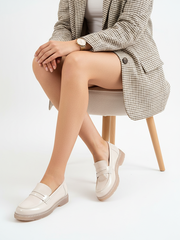 Лоферы женские демисезонные натуральная кожа