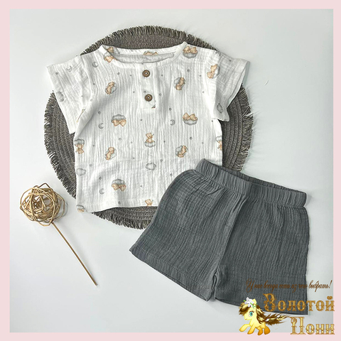 Костюм муслин детский (68-92) 260408-RT2005