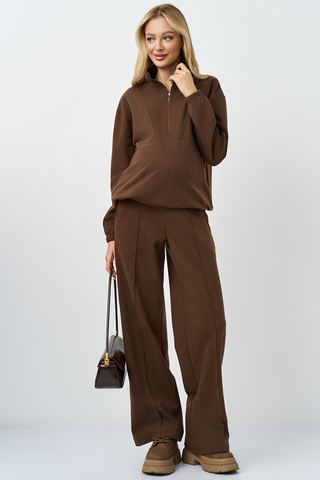 Костюм для беременных и кормящих 19194 шоколад меланж