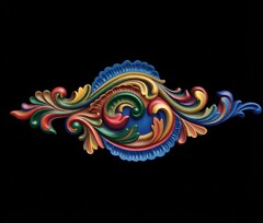 Силиконовый молд Орнамент № 035 малый