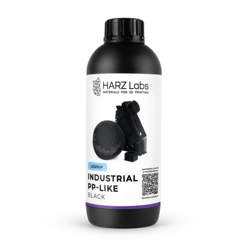 Фотополимерная смола HARZ Labs Industrial PP-Like, чёрная, 1 кг