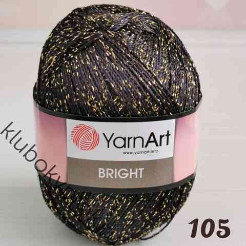 YARNART BRIGHT 105, Черный золото