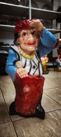 Садовая фигура "Баба-Яга"