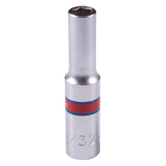 KING TONY (223507S) Головка торцевая глубокая шестигранная 1/4", дюймовая 7/32"