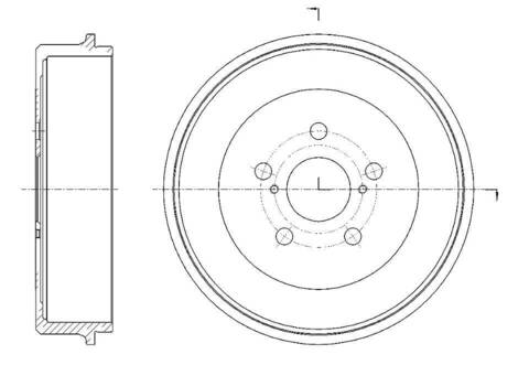 Барабан тормозной G-brake  GD-06807