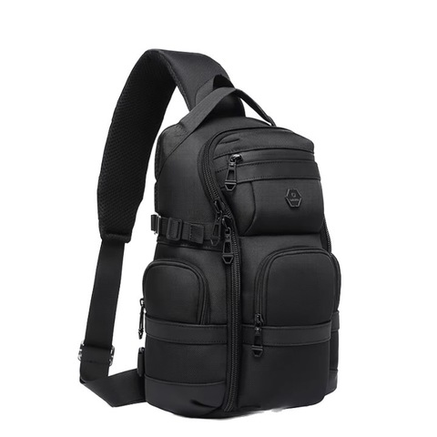 Картинка рюкзак однолямочный Ozuko 9808 Black - 20