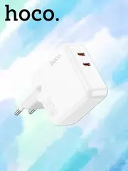 Зарядное устройство C110A Lucky с двумя портами Type-C 35W