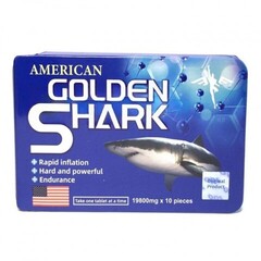 Мужской возбудитель American Golden Shark (10 таб)