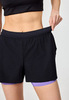 Шорты с лосинами Nordski Stayer Black/Lavender W женские