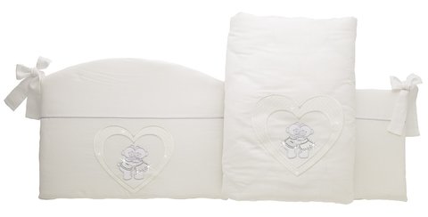 Комплект в кроватку 6 предметов Sestetto high CHATON (bianco)