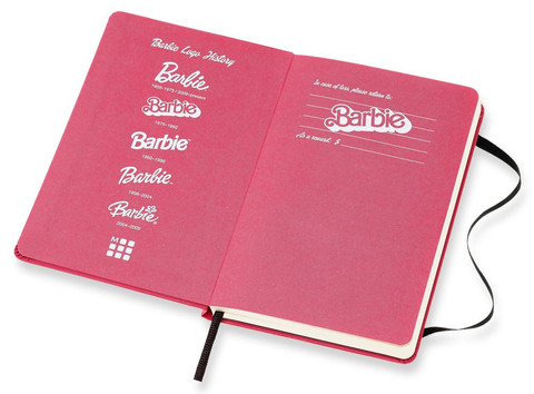 Блокнот Moleskine Barbie LE, цвет розовый, в линейку