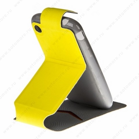 Чехол-флип Kooso Melkco для iPhone 3Gs/ 3G - Kooso Koka Flip case Yellow