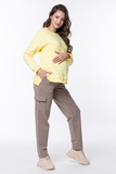 Спортивные брюки для беременных 12355 коричневый