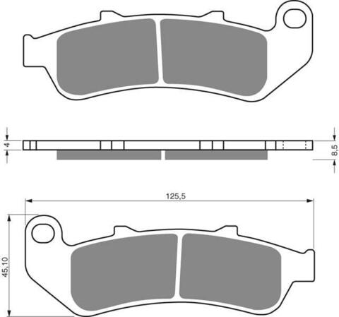 Тормозные колодки дисковые 055 S3