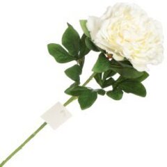 Цветок искусственный декоративный Пион белый Y3-1545 I.K, 75 см