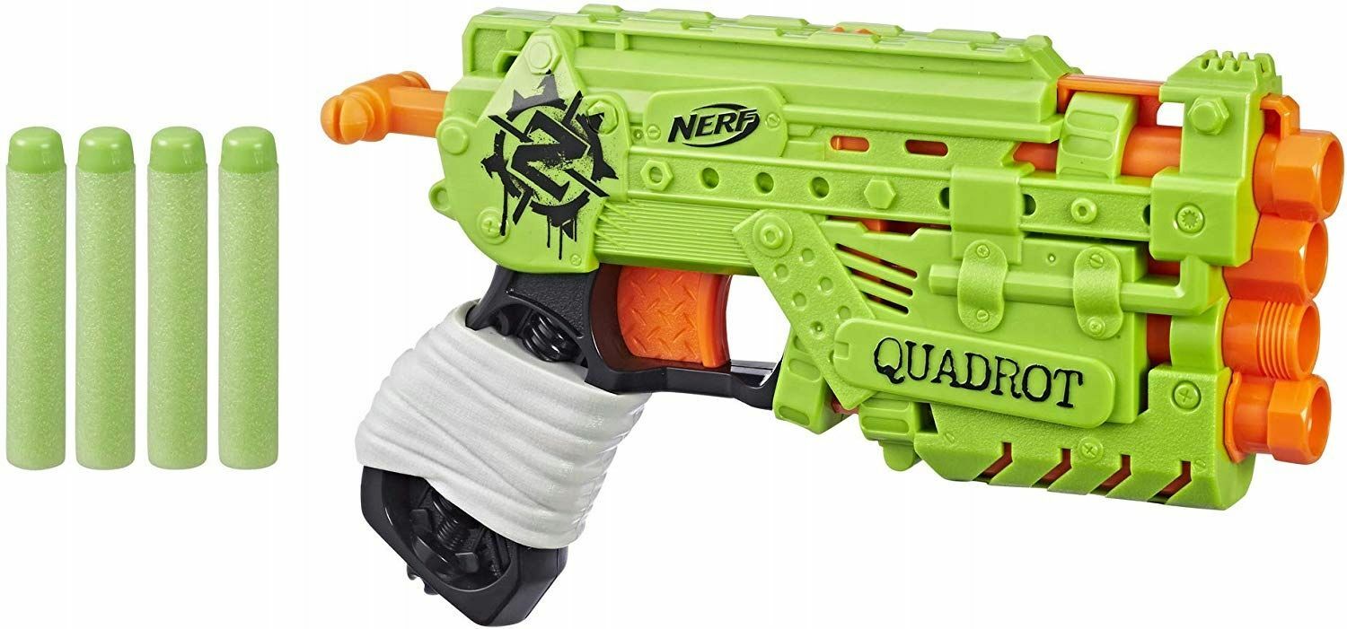 Игрушечное оружие HASBRO Nerf Zombie Strike Quadrot - Бластер Нёрф Зомби  Страйк Квадрот - Нерф E2673 купить в Москве | Доставка по России.