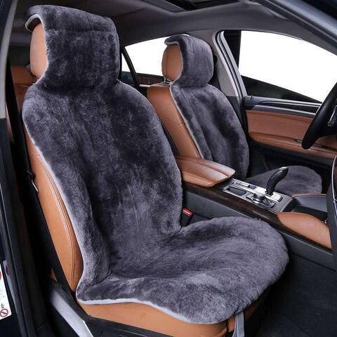 Накидка на пер.сидение 1шт,(ДЛЯ ДЖИПА) Цельная шкура (Овчина) Короткий ворс (Австралия)