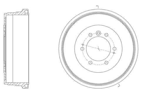 Барабан тормозной G-brake  GD-06475