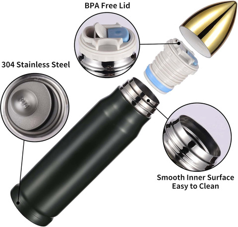 Картинка термос Skully ES-B303-0.5 Army - 6