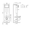 Am.Pm I012711.0338 ErgoFit инсталляция для подвес унитаза с клавишей ErgoFit M пластик, черный матовый