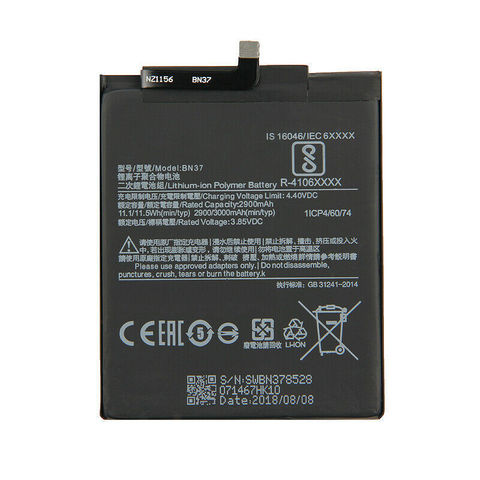 Battery Xiaomi 2500mAh MOQ:20 [ BN37 / Redmi 6 ]