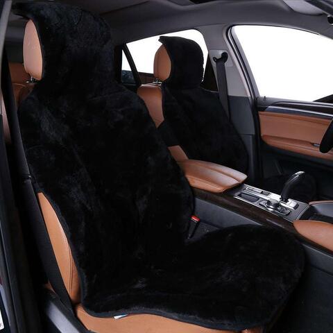 Накидка на пер.сидение 1шт,(ДЛЯ ДЖИПА) Цельная шкура (Овчина) Короткий ворс (Австралия)