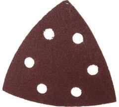 Насадка для МФИ ПРАКТИКА шлиф.листы, дельта, VELCRO, 6 отверстий 93 мм, P 80, 10 шт. (240-447)