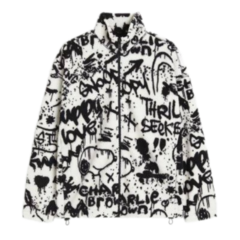 Флисовая куртка H&M x SNOOPY Oversized Fit Teddy Jacket