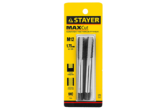 STAYER M12 х 1.75, 2 шт, комплект метчиков (28025-12-1.75-H2)