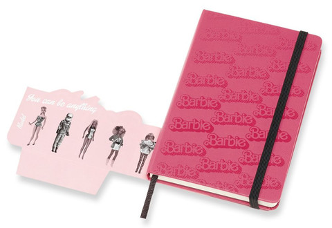 Блокнот Moleskine Barbie LE, цвет розовый, в линейку