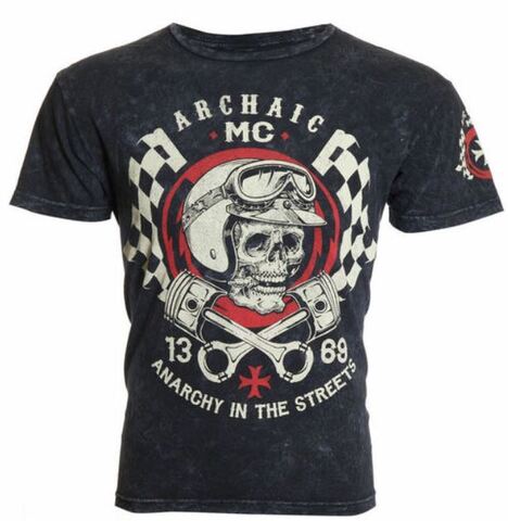 Футболка FUEL INJECTOR Black Red Archaic от Affliction