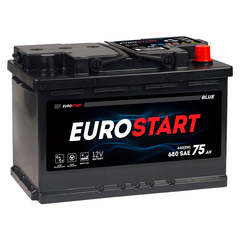 Аккумулятор EUROSTART Blue (75Ah, 640A, R+) EB750