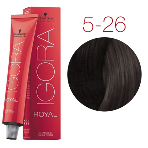 Schwarzkopf Igora Royal 5-26 (Светлый коричневый пепельный шоколадный) - Краска для волос