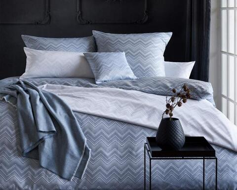 Постельное белье 2 спальное евро Curt Bauer Tilda 9032 ozean синее