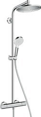 Душевая система с термостатом для душа, хром Hansgrohe Crometta 240 Showerpipe 27267000