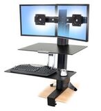 Рабочее место, два монитора, раб.поверхность Ergotron WorkFit-S (33-349-200)