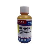 Чернила MyInk GI-490Y для Canon PIXMA G1400, G2400, G3400 (100 мл, yellow, Dye)