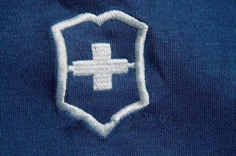 Футболка Victorinox с логотипом, 100% хлопок премиум, Blue, M (9.6082.2M)