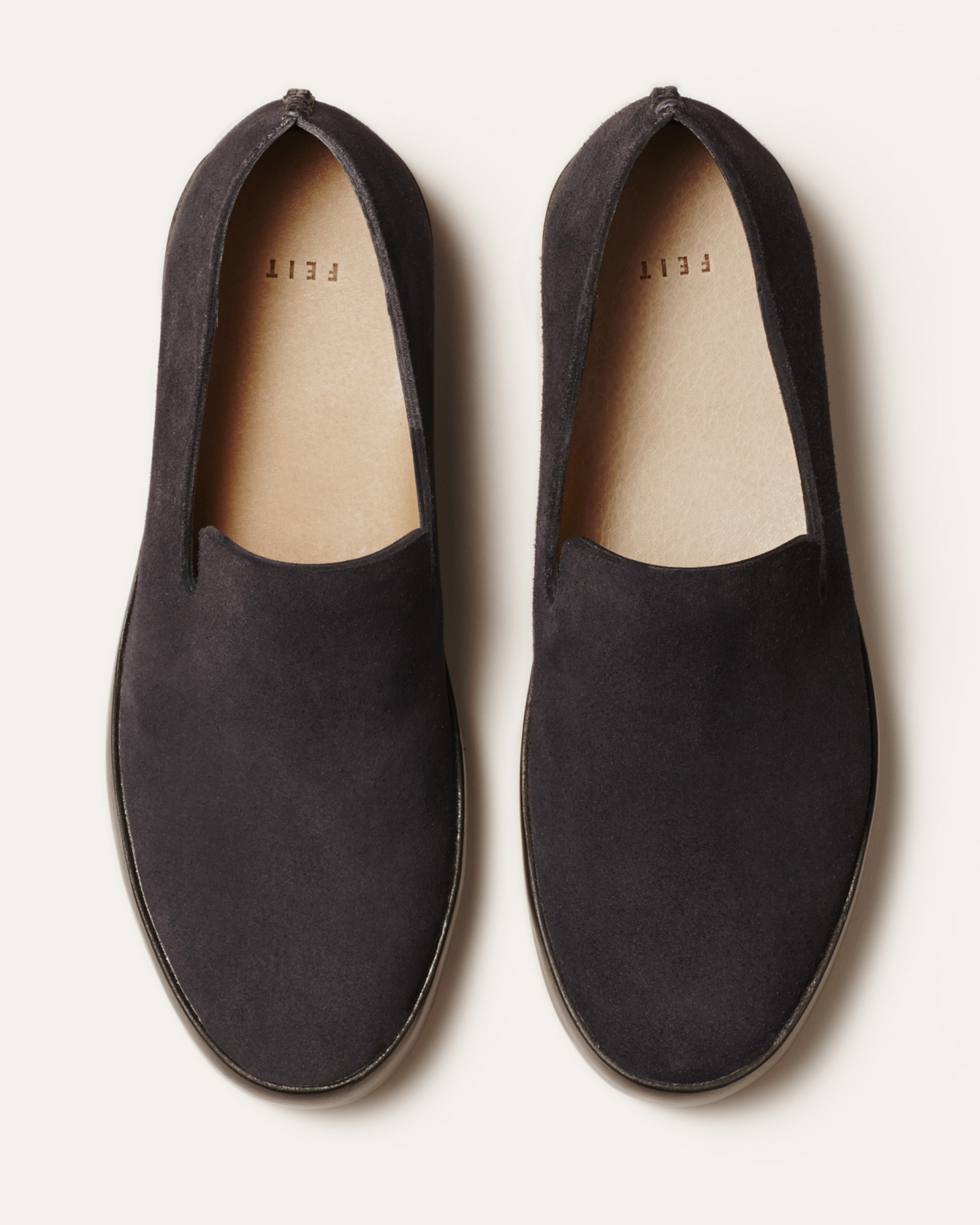 Feit Hand Sewn Slipper Men Suede Marine