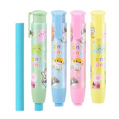 
          Ластик Basir, выдвижной автоматический, серия "Кошки", цветной корпус с рисунком котиками