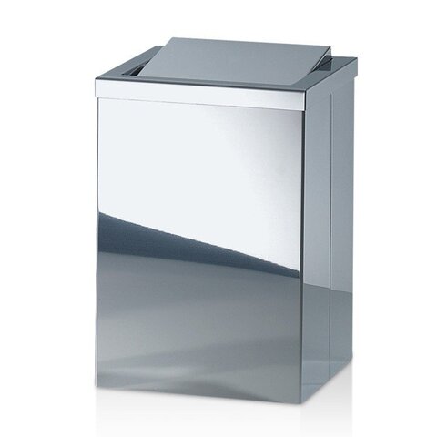 Decor Walther 0610170 Decor Walther DW 113 Корзина для бумаги 20x20x30см, с крышкой, цвет: сталь полированная