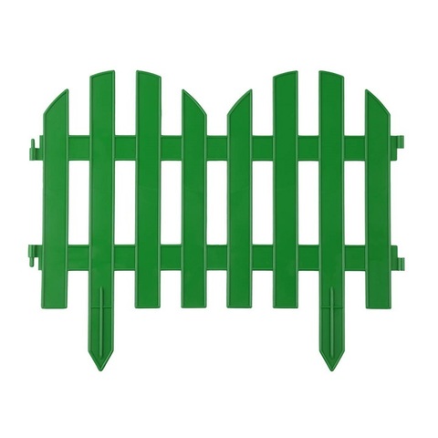 GRINDA Палисадник 28х300 см, зеленый, Декоративный забор (422205-G)