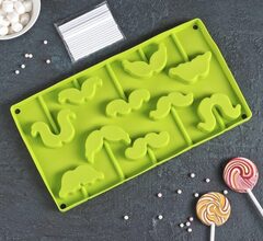 Форма "Усы" на палочке 10 шт