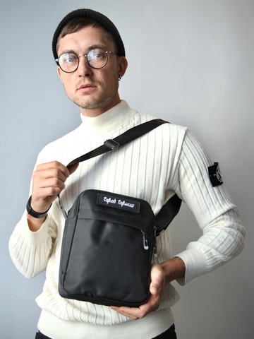 Поясная сумка с шевроном-липучкой квадратная