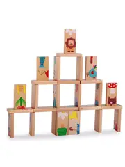 Деревянное домино для детей 