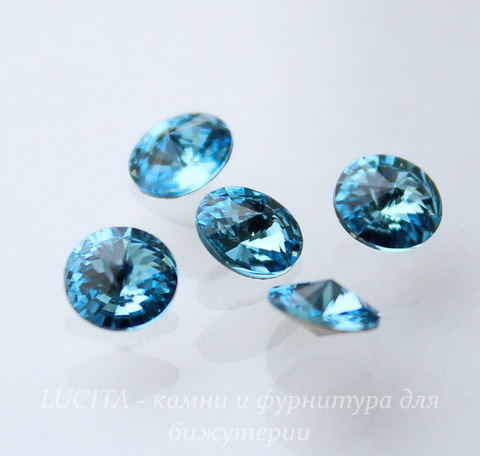 1122 Rivoli Ювелирные стразы Сваровски Aquamarine (SS29) 6,14-6,32 мм, 5 штук