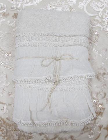 Набор полотенец 2шт Opificio Dei Sogni Violette bianco белый